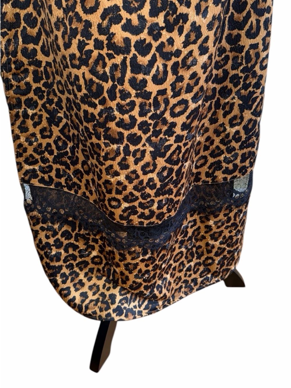 NWT Free People Leopard Print Slip Midi Dress - Brown & Black - Picture 4 of 11